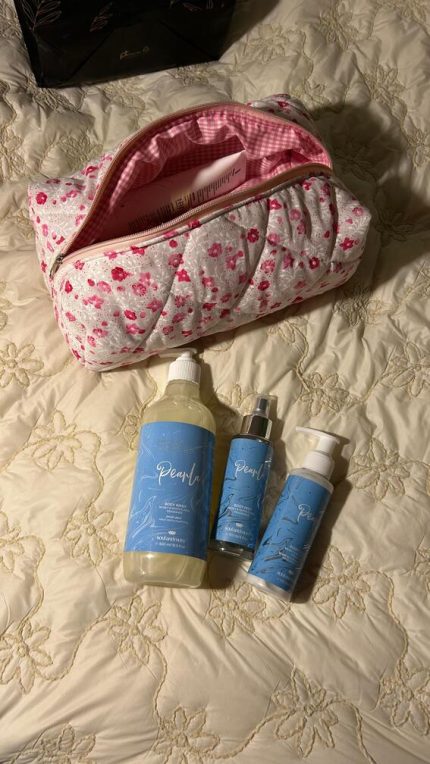 beauty bag Pink flower